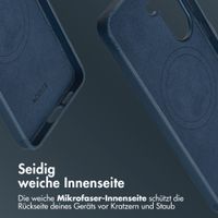 Accezz MagSafe Leather Backcover Samsung Galaxy S26 Plus - Nightfall Blue