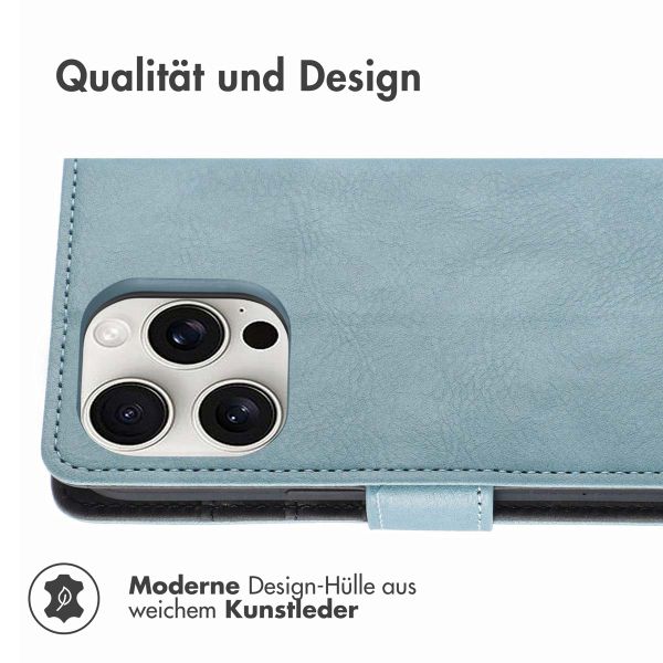 imoshion Luxuriöse Klapphülle Apple iPhone 16 Pro Max - Air Blue