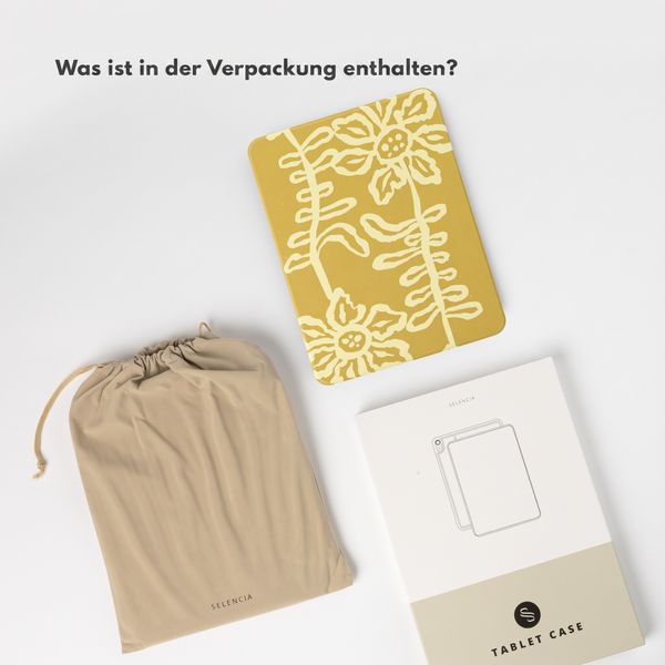 Selencia Vivid Klapphülle Apple iPad 11 (2025) 11 Zoll A16 / iPad 10 (2022) 10.9 Zoll - Chalky Bloom