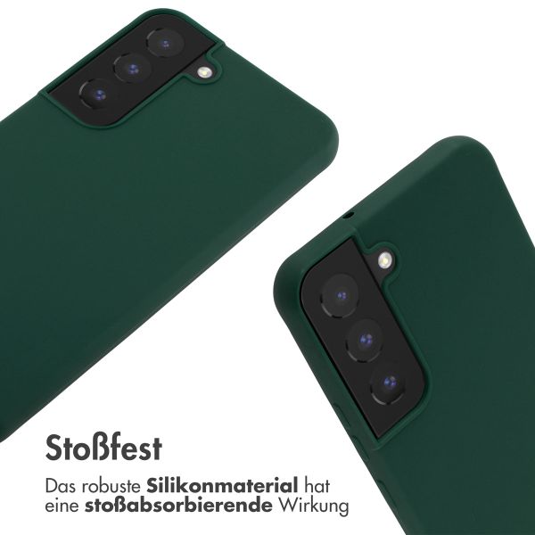 imoshion SilikonHülle mit Band Samsung Galaxy S22 - Dunkelgrün