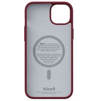 Njorð Collections Wildleder Comfort+ Case MagSafe für das iPhone 15 Plus - Red