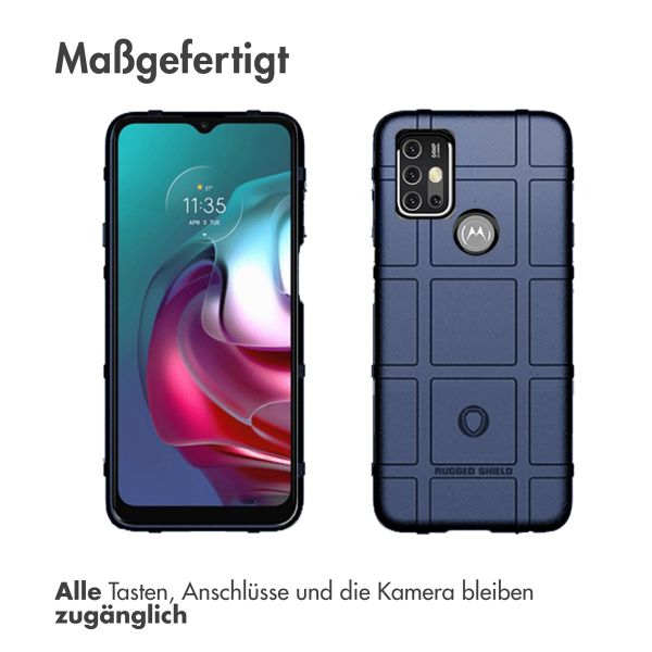 imoshion Rugged Shield Backcover für das Motorola Moto G30 / G20 / G10 (Power) - Dunkelblau