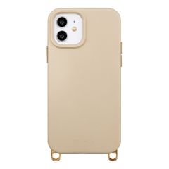 Selencia Rivièra Backcover mit MagSafe mit abnehmbaren Haken iPhone 12 / 12 Pro - Milky Latte