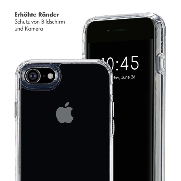 Selencia Back Cover mit abnehmbaren Haken für das iPhone SE (2022 / 2020) / 8 / 7 - Transparent