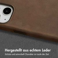 Accezz Vintage Leather Magsafe Backcover Apple iPhone 13 - Rustic Brown