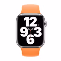 Apple Silikon Solo Loop für das  Apple Watch | 38/40/41/42 mm - Größe 1 - Marigold