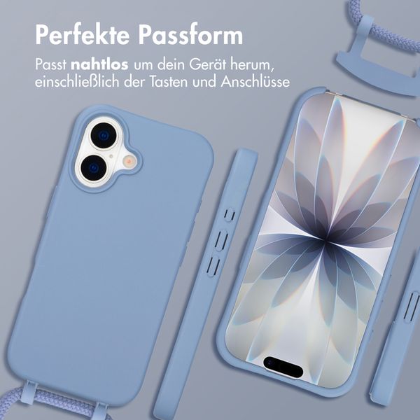 imoshion Color Backcover mit abnehmbarem Handykette und MagSafe Apple iPhone 17 - Ash Blue