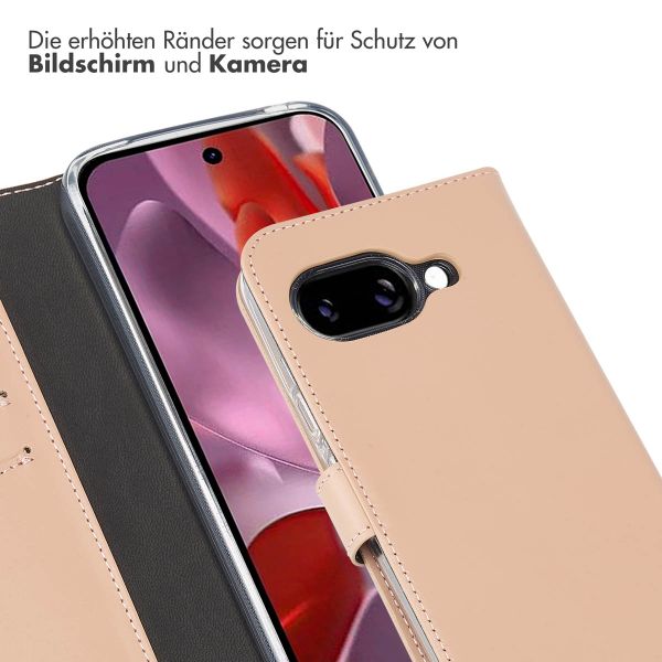 Selencia Echtleder Klapphülle Google Pixel 9A - Dusty Pink