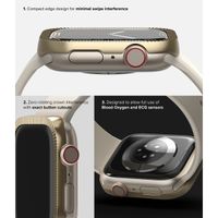 Ringke Bezel Styling für die Apple Watch Series 7 / 8 / 9 - 41 mm - Matte Curve Gold