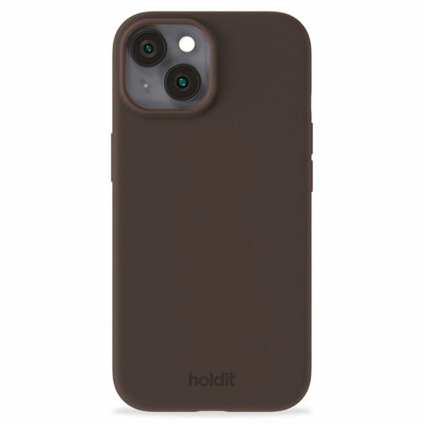 Holdit Silicone Case für das iPhone 14 / 13 - Chocolate