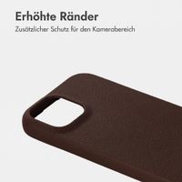imoshion Texture Backcover iPhone 12 / 12 Pro - Dunkelbraun