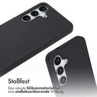 imoshion Silikonhülle mit Band für das Samsung Galaxy S25 Plus - Schwarz