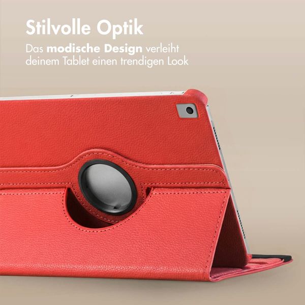 imoshion 360° drehbare Klapphülle Apple iPad 9 (2021) 10.2 Zoll / iPad 8 (2020) 10.2 Zoll / iPad 7 (2019) 10.2 Zoll - Rot
