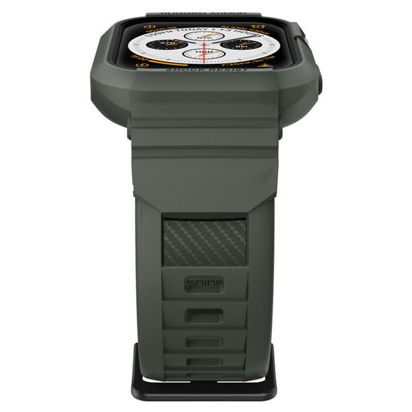 Spigen Rugged Armor™ Pro Hülle für Apple Watch 44 mm / 45 mm - Grün