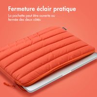 imoshion Puffer Laptop Hülle 13-14 Zoll - Laptop Sleeve - Apricot Crush Orange