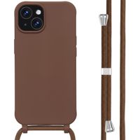 imoshion SilikonHülle mit Band Apple iPhone 14 / 13 - Braun