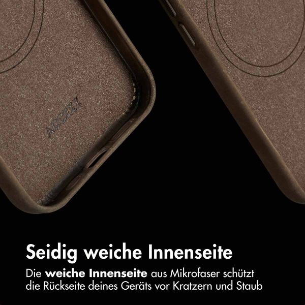 Accezz Vintage Leather Magsafe Backcover Apple iPhone 13 Pro - Rustic Brown