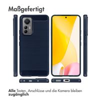 imoshion Brushed Back Cover Xiaomi 12 Lite - Dunkelblau