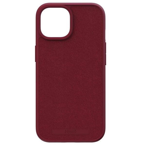 Njorð Collections Wildleder Comfort+ Case MagSafe für das iPhone 15 - Red