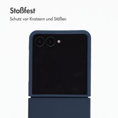 Accezz Liquid Silikoncase Samsung Galaxy Z Flip 8 - Dunkelblau