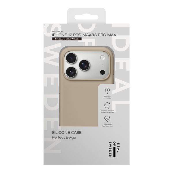 iDeal of Sweden Silikonhülle mit MagSafe Apple iPhone 18 Pro Max / 17 Pro Max - Perfect Beige