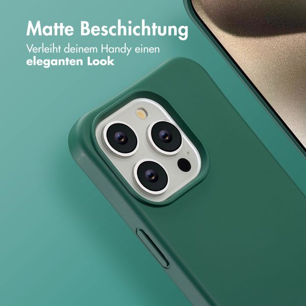 imoshion Color Backcover mit abnehmbarem Handykette und MagSafe Apple iPhone 15 Pro - Dunkelgrün