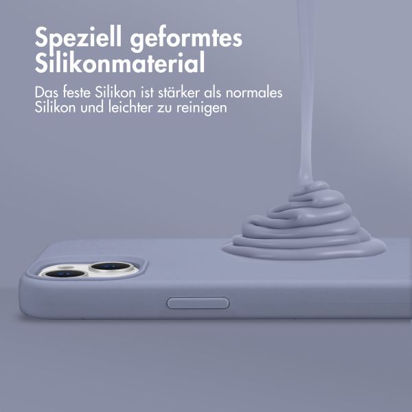 Accezz Liquid Silikoncase für das Apple iPhone Xr - Lavender Gray