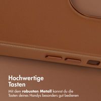 Accezz MagSafe Leather Backcover für das iPhone 13 Pro - Sienna Brown