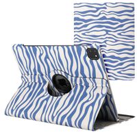 imoshion 360° drehbare Design Klapphülle Apple iPad Air 13 Zoll (2025) M3 / (2024) M2 - White Blue Stripes