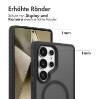 Accezz Rugged Frosted Back Cover mit MagSafe Samsung Galaxy S25 Ultra - Schwarz
