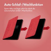 imoshion Mandala Klapphülle Samsung Galaxy Tab S9 11.0 Zoll / S10 Lite / S10 FE / S9 FE 10.9 Zoll - Rot