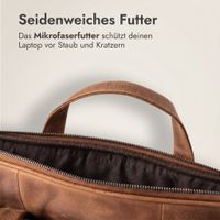 Accezz Leather Laptoptasche 16 Zoll - Cognac