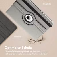 imoshion 360° drehbare Klapphülle Apple iPad 9 (2021) 10.2 Zoll / iPad 8 (2020) 10.2 Zoll / iPad 7 (2019) 10.2 Zoll - Grau