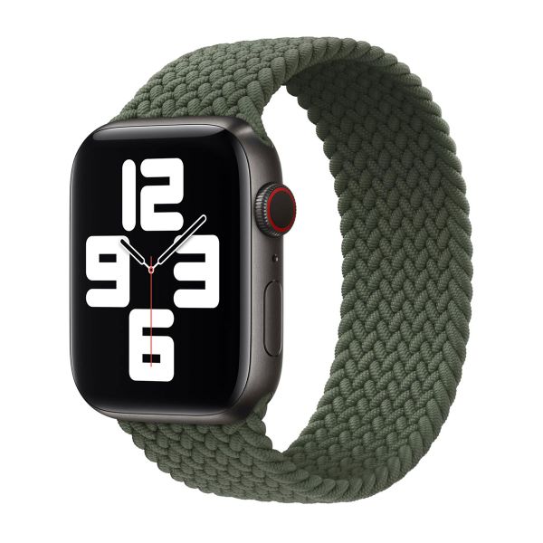Apple Geflochtenes Solo Loop für das  Apple Watch | 44/45/46/49 mm - Größe 10 - Inverness Green