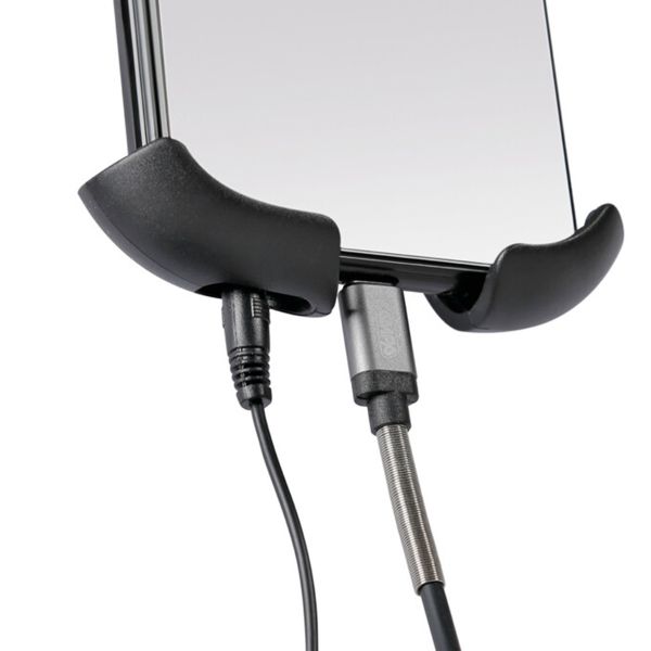 Lampa Smart Scooter Flow - Telefonhalter Motorroller - Spiegel- und Windschutzscheibenbefestigung - Schwarz