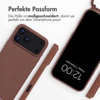 imoshion SilikonHülle mit Band Apple iPhone 18 Pro / 17 Pro - Braun