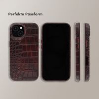 Selencia Croco Backcover mit MagSafe Apple iPhone 14 / 13 - Choco Brown