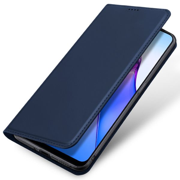 Dux Ducis Slim TPU Klapphülle für das Oppo Reno 8 5G - Dunkelblau