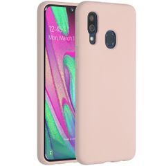 Accezz Liquid Silikoncase Samsung Galaxy A40 - Rosa