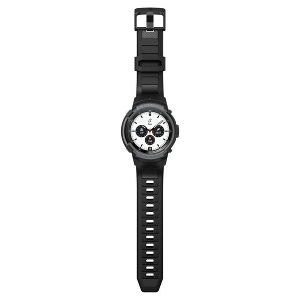 Spigen Rugged Armor™ Pro Case für die Samsung Galaxy Watch 4 - 42 mm - Charcoal Gray