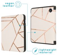 imoshion Design Slim Hard Case Sleepcover mit Stand Kobo Libra 2 / Tolino Vision 6 - White Graphic