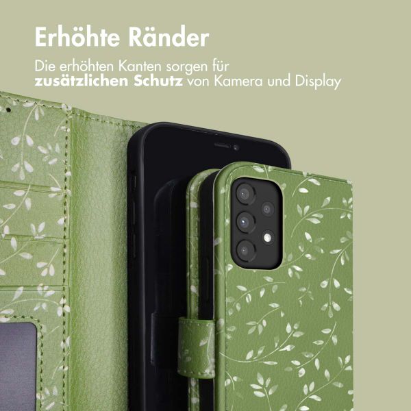 imoshion Design Klapphülle Samsung Galaxy A33 - Green Flowers