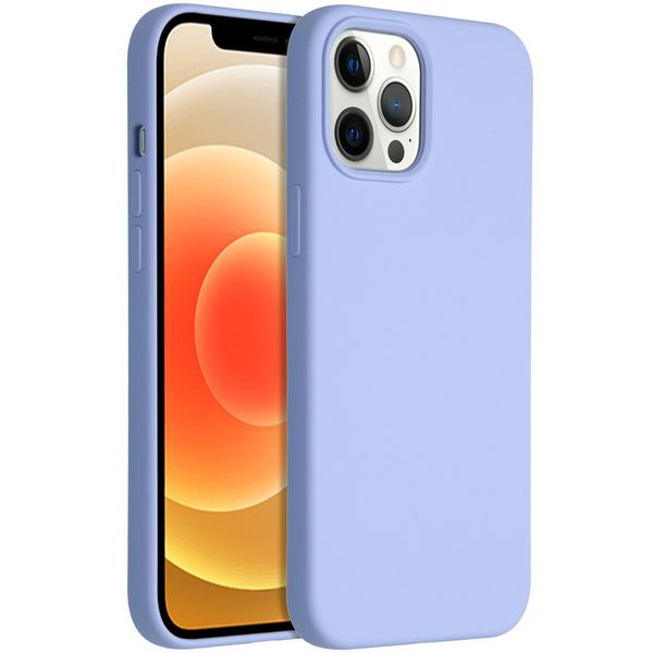 Accezz Liquid Silikoncase für das iPhone 12 Pro Max - Lila