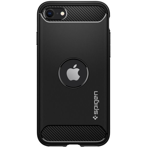 Spigen Rugged Armor Case für iPhone SE (2022 / 2020) - Schwarz