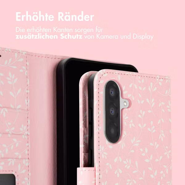 imoshion Design Klapphülle Samsung Galaxy A36 - Pink Bazaar Flowers