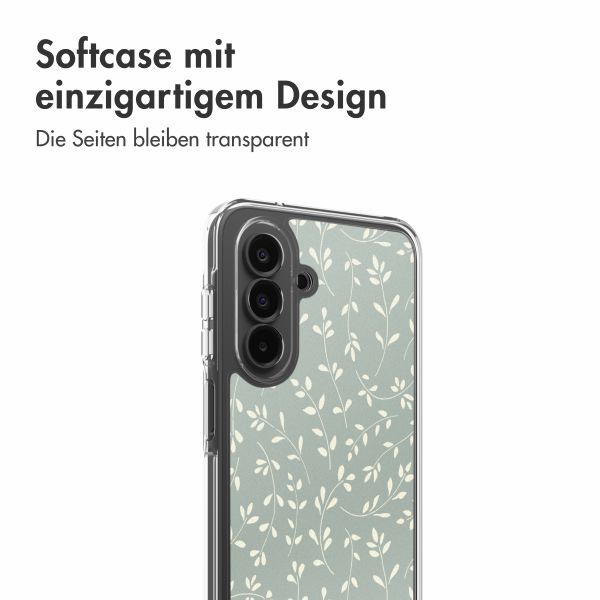 imoshion Design Hülle Samsung Galaxy A17 - Smoke Green Flowers