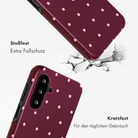 Selencia Vivid Back Cover Samsung Galaxy A17 (5G) / (4G) - Happy Dots Burgundy