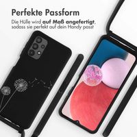 imoshion Silikonhülle design mit Band für das Samsung Galaxy A13 (4G) - Dandelion Black