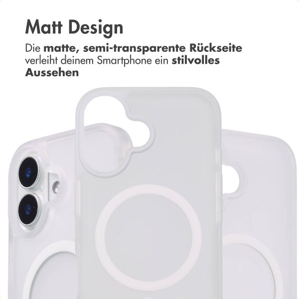 imoshion Color Guard Back Cover mit MagSafe für das iPhone 16 - Weiß