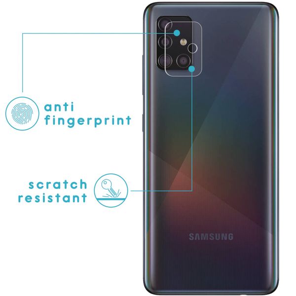 imoshion Displayschutzfolie 3er-Pack + Kameraschutz Glas Galaxy A71